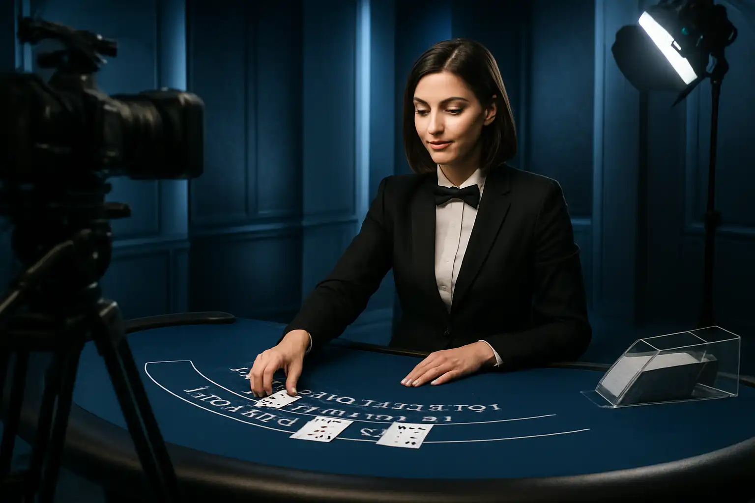Table de casino live avec croupier en direct sur Westace Casino