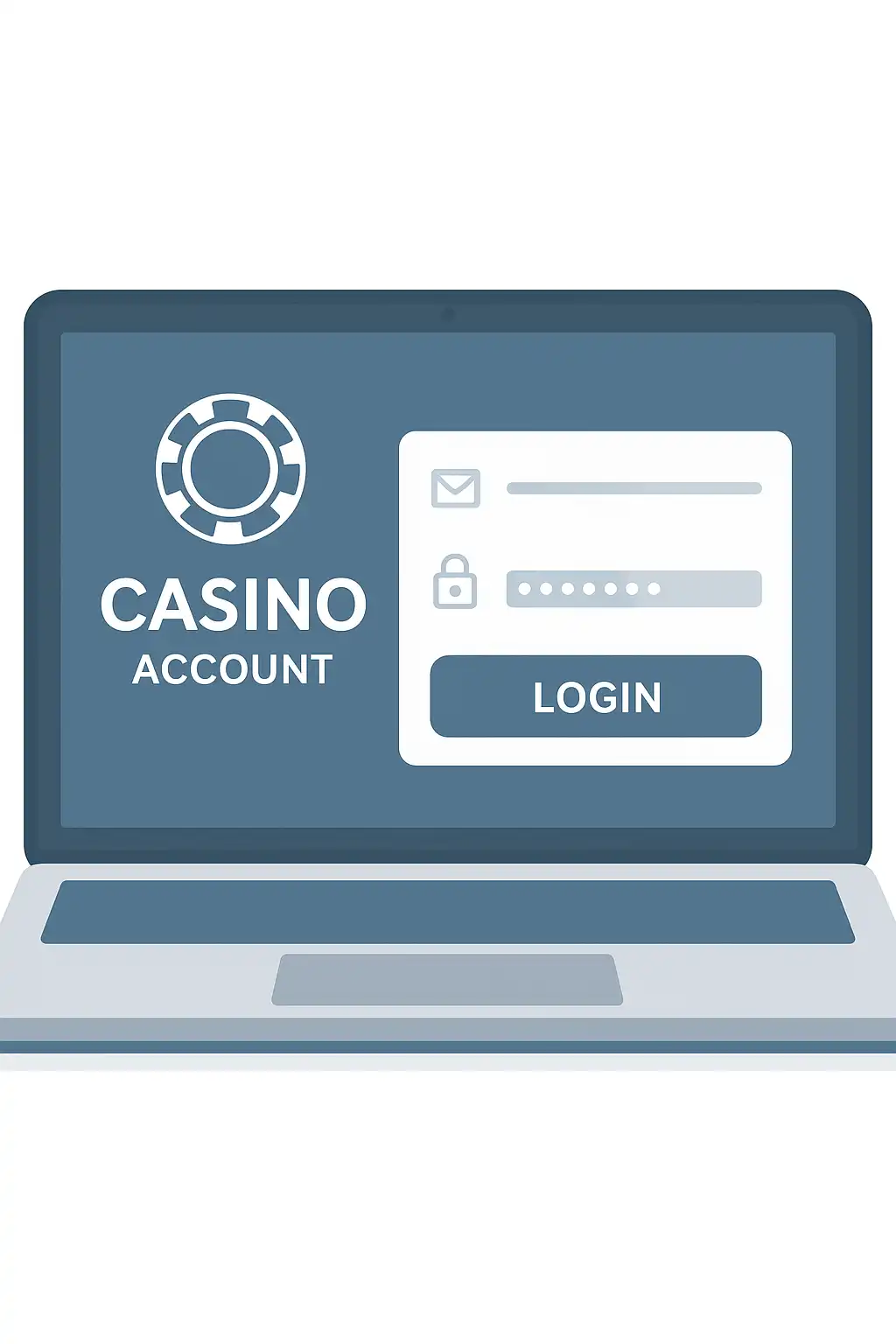 Écran de connexion au compte joueur Westace Casino
