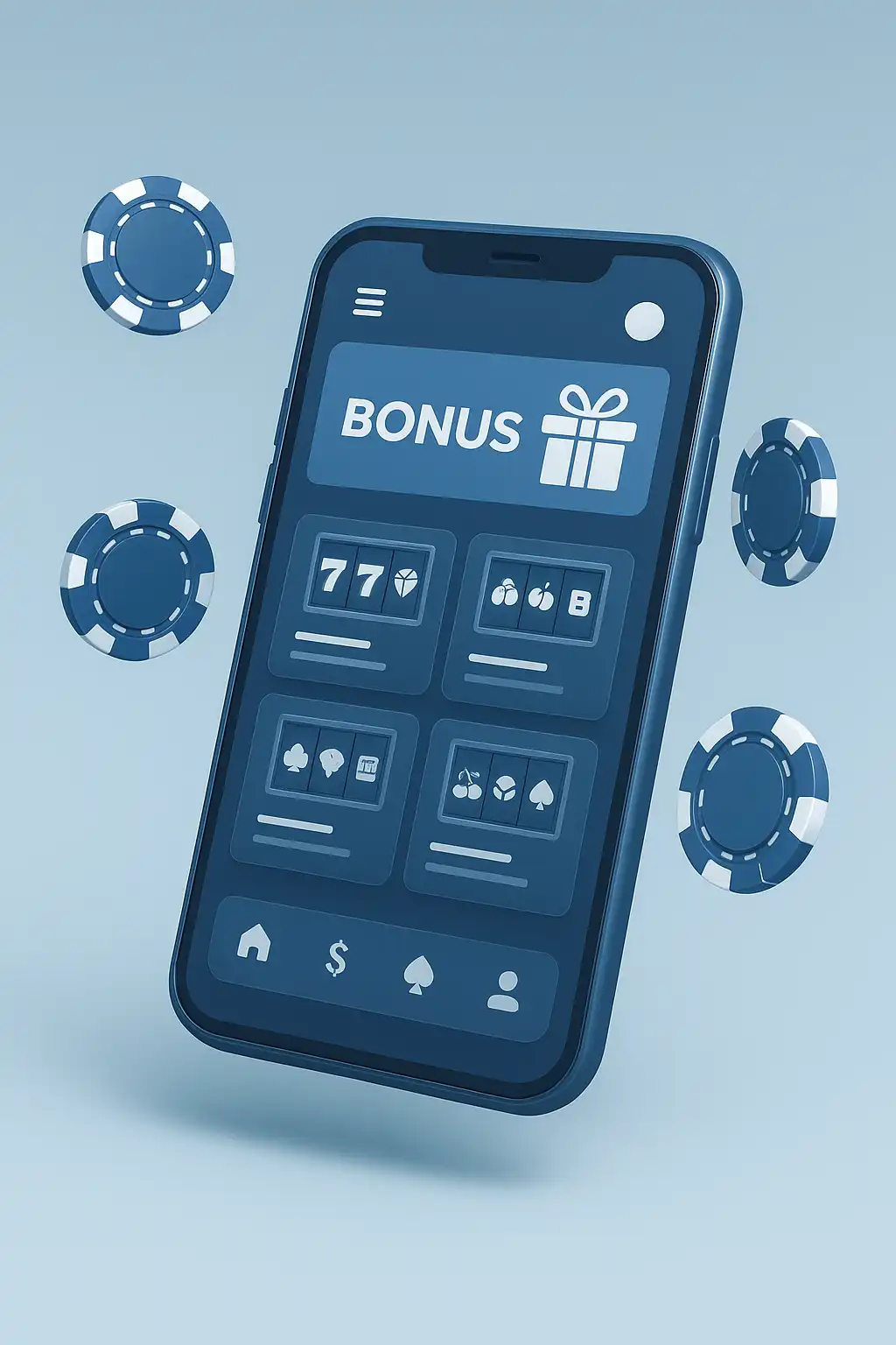 Application mobile Westace Casino ouverte sur un smartphone
